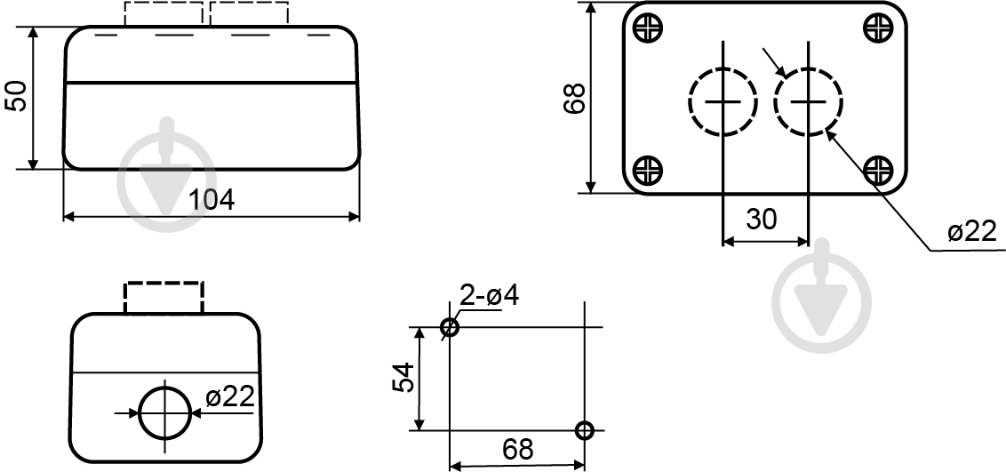 Кнопковий пост ПУСК-СТОП Аско-Укрем XAL-B213 A0140020006 - фото 5