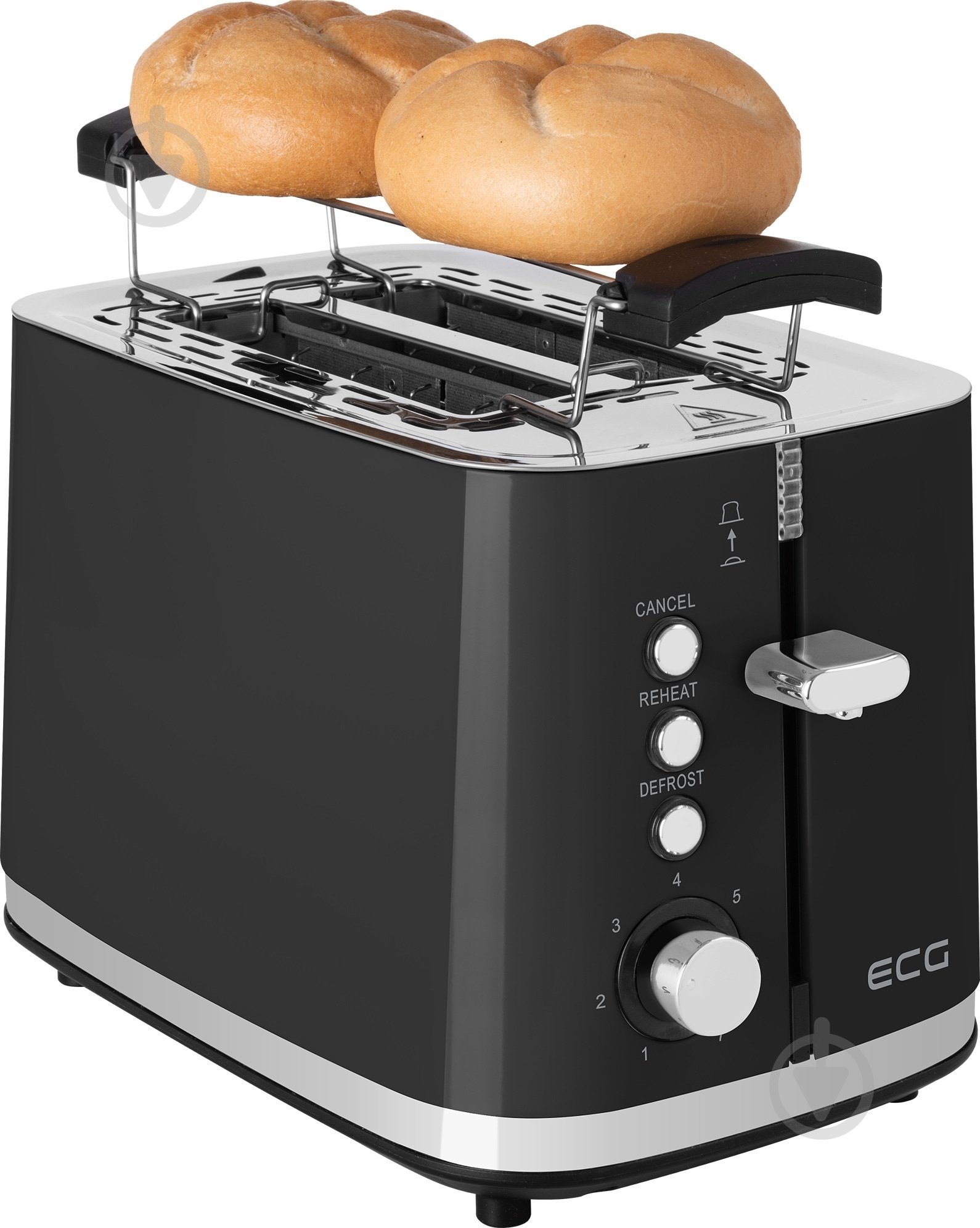 Тостер ECG ST 2766 Vintage Nero - фото 7