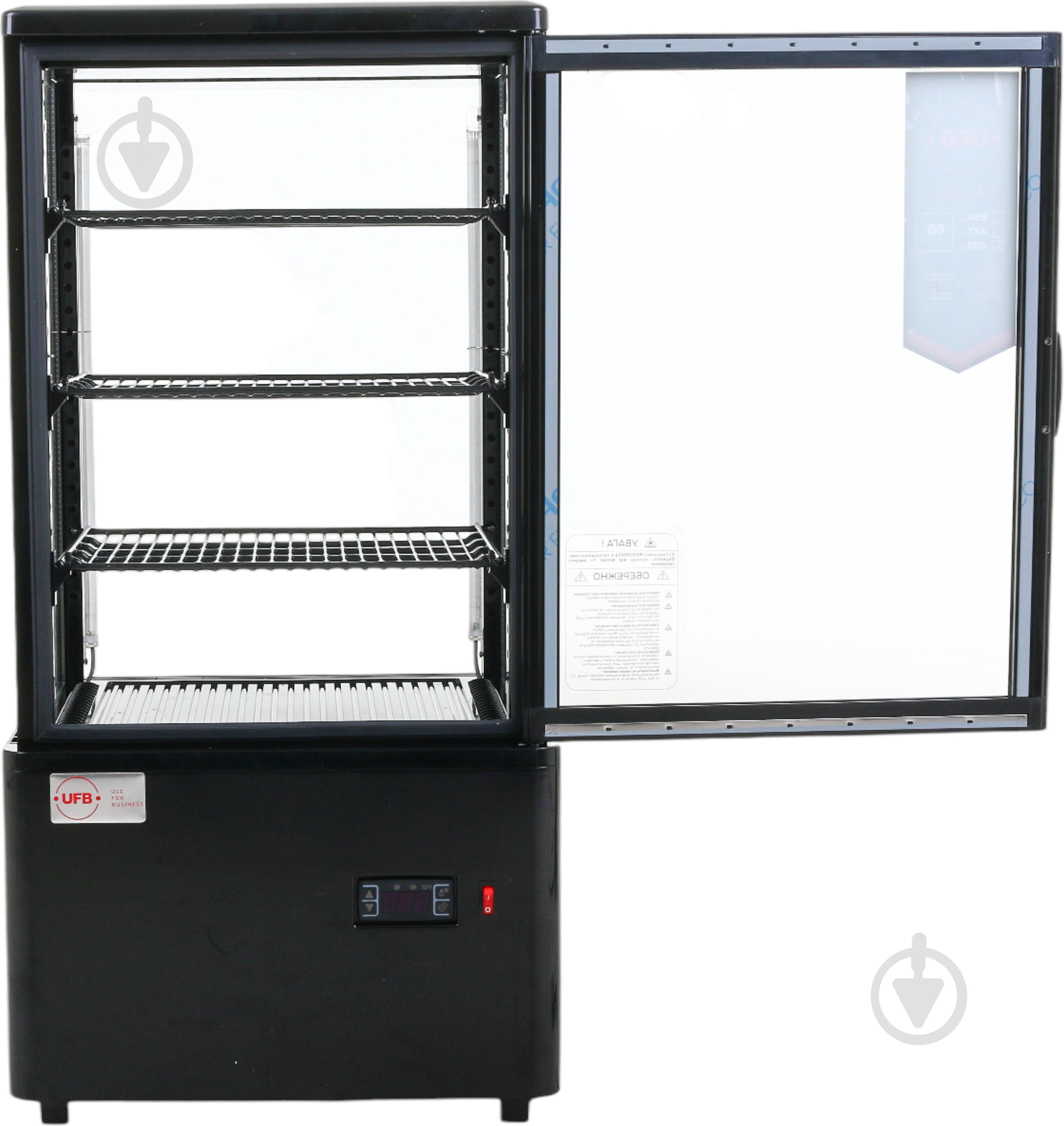 Витрина холодильная UFB XC-68L черная - фото 2