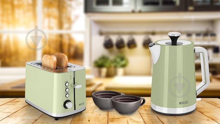 Тостер ECG ST 2766 Vintage Olive - фото 11
