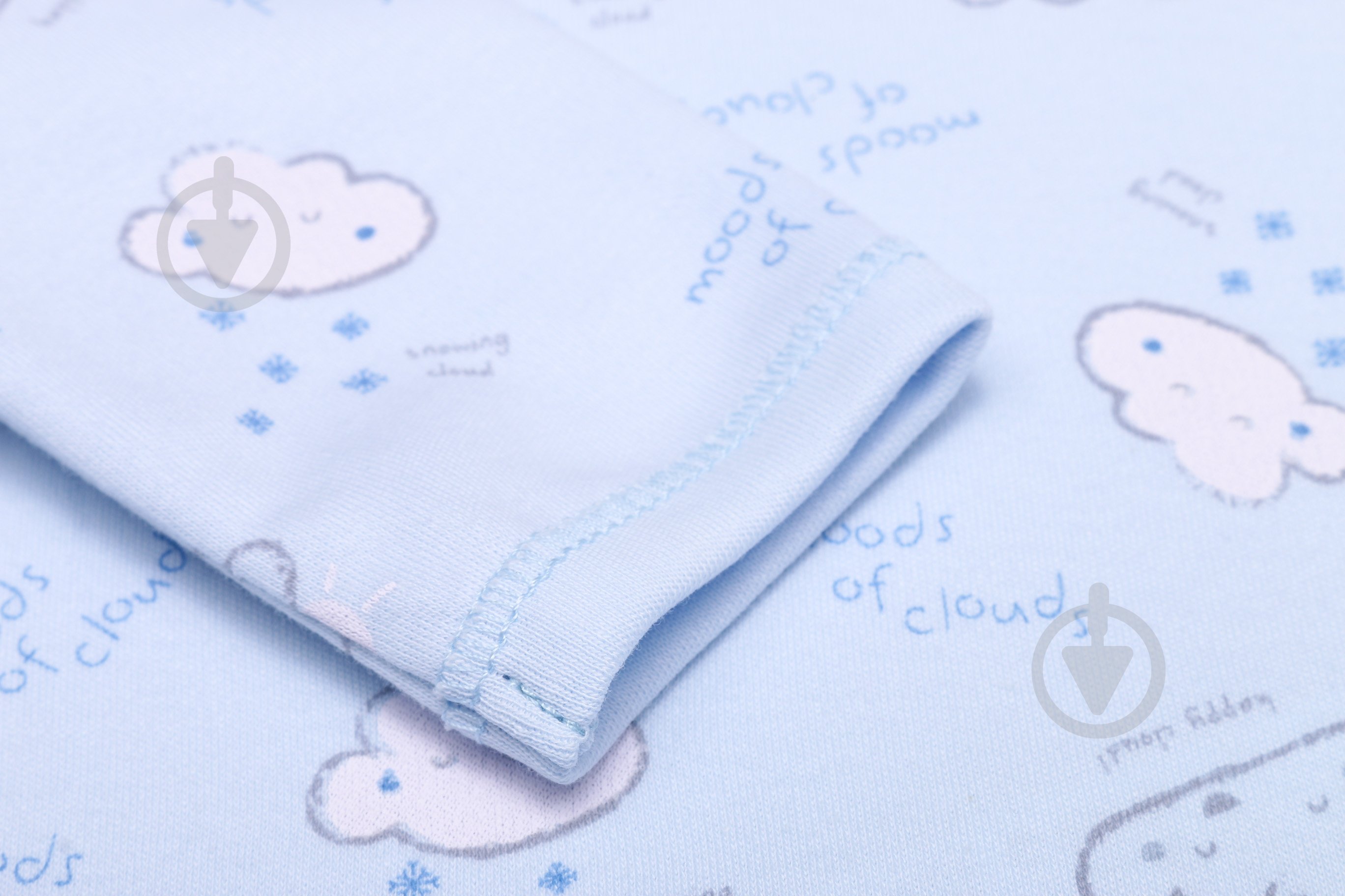 Боді для хлопчика Bembi БД58а р.56 блакитний із малюнком - фото 3