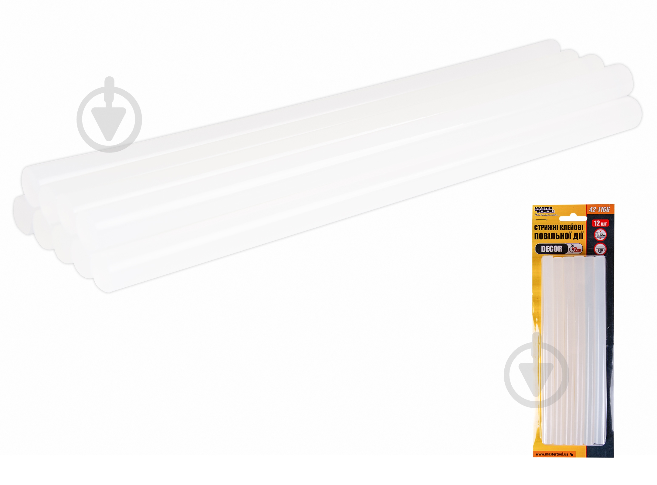 Стержни клеевые MasterTool Decor 11,2 мм 12 шт. 42-1166 - фото 2 Стержни клеевые MasterTool Decor 11,2 мм 12 шт. 42-1166 - фото 2