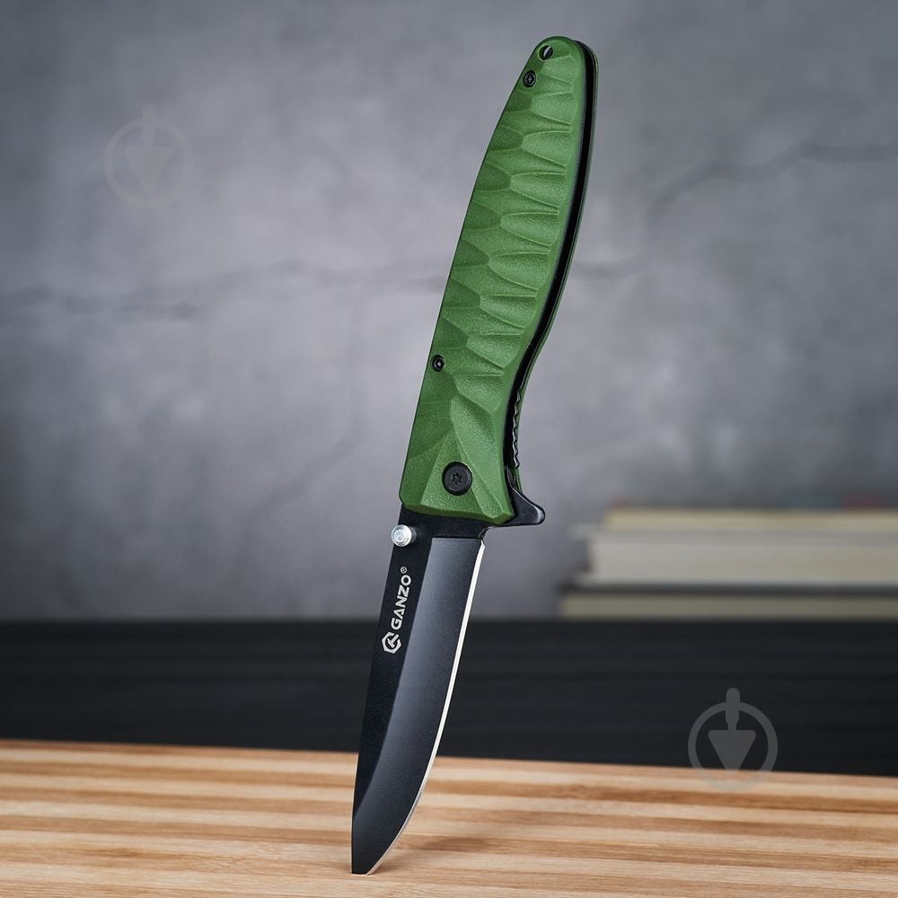 Нож складной Ganzo 6 серия, зеленый G620g-1 - фото 3