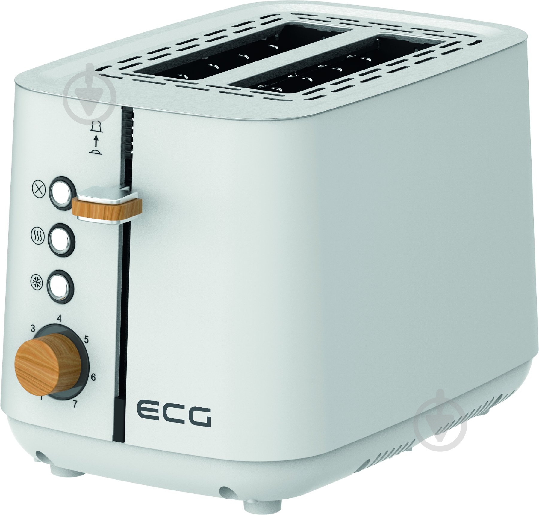 Тостер ECG ST 2768 Timber White - фото 2