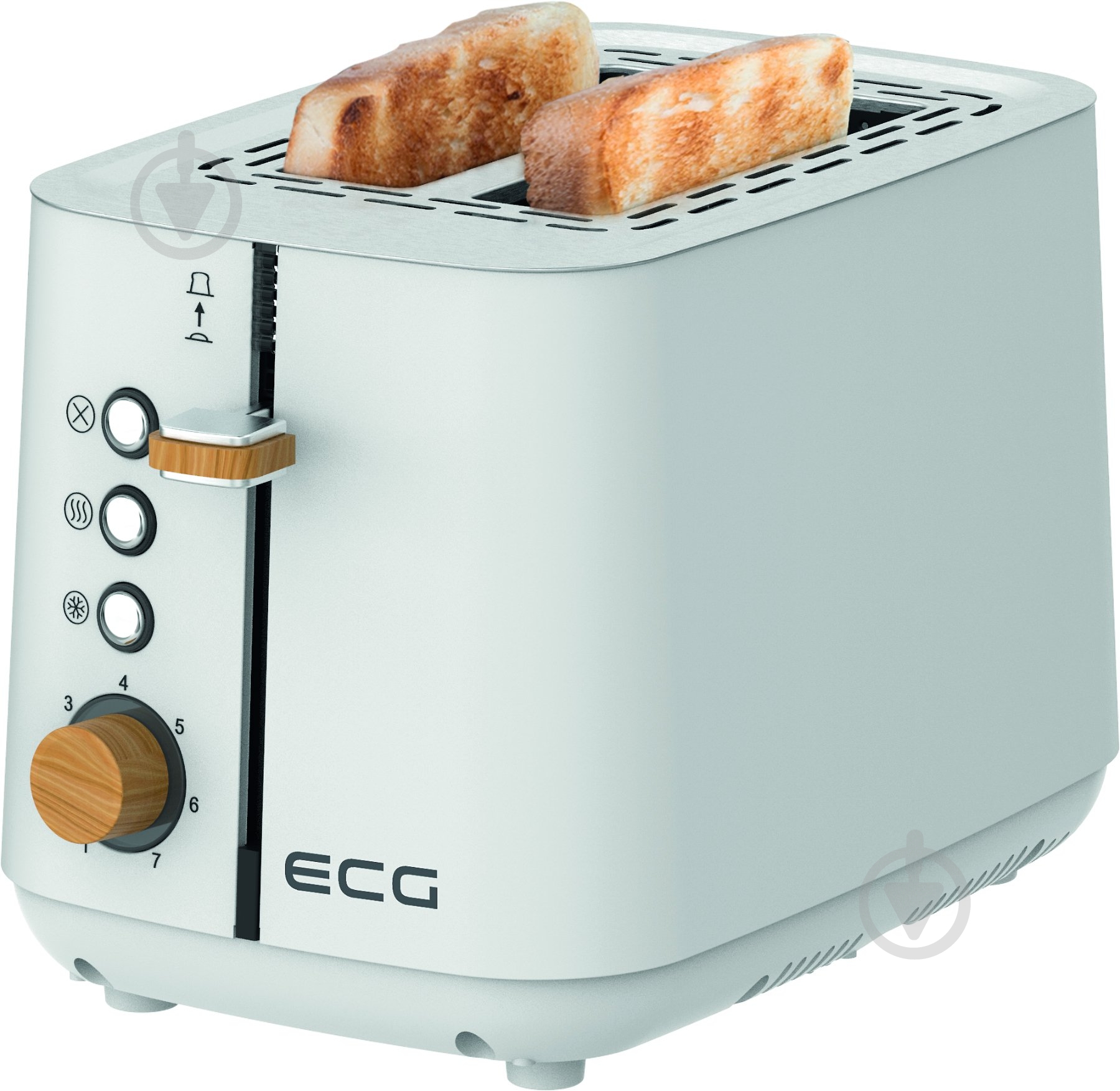 Тостер ECG ST 2768 Timber White - фото 5