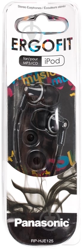 Навушники Panasonic RP-HJE125E-K black - фото 3