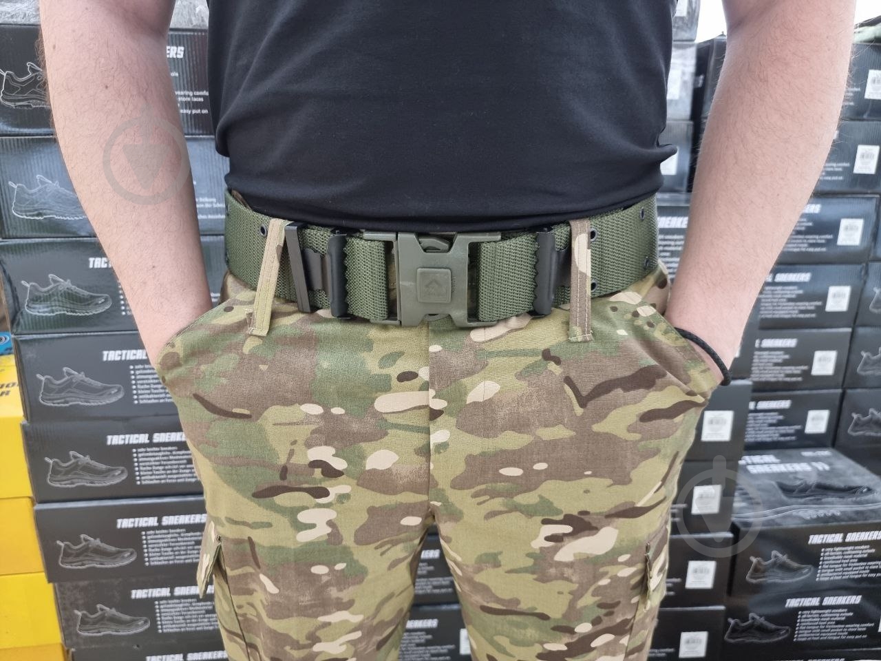 Пояс Reis BELT BOOM оливковый - фото 2