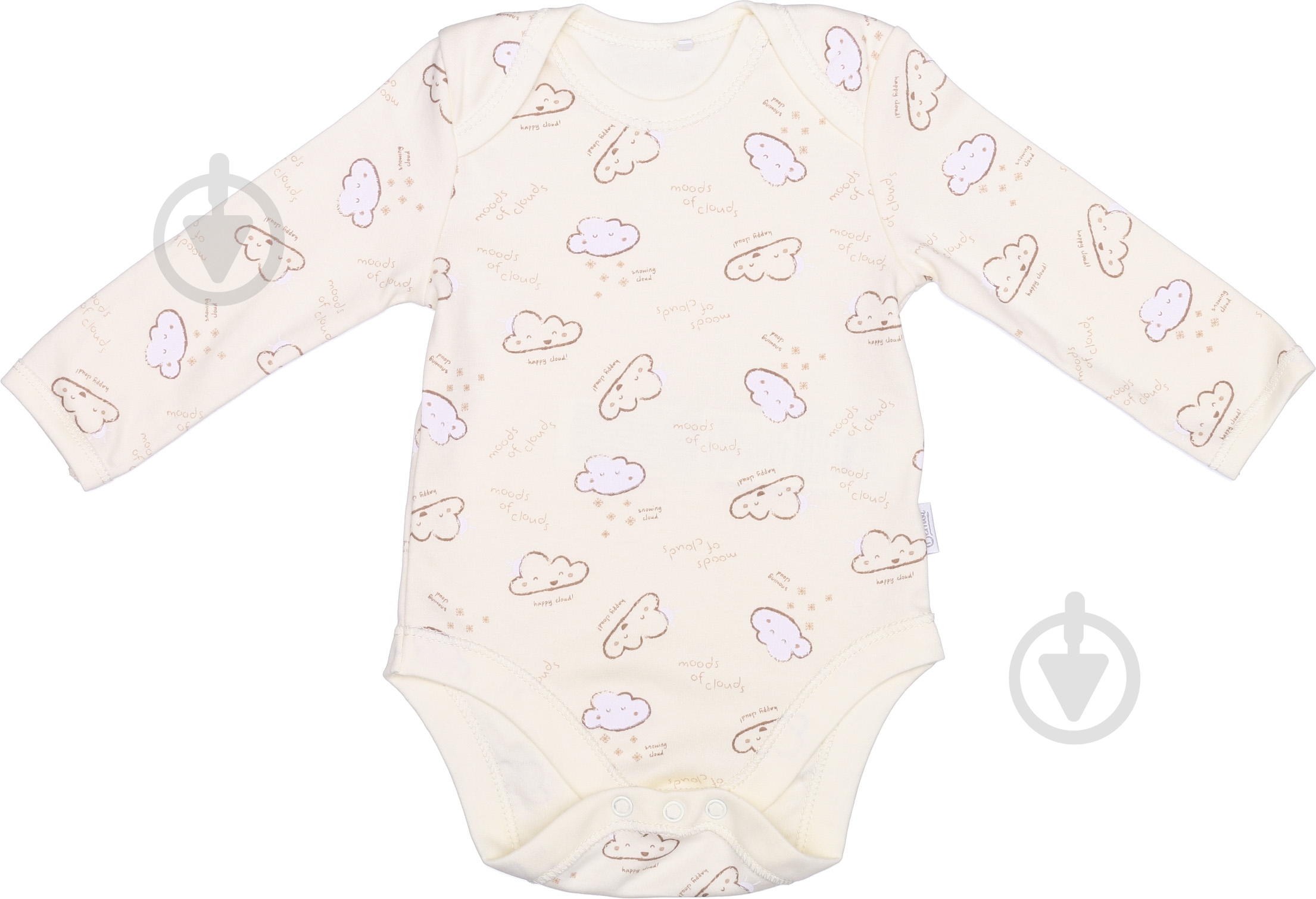 Боди унисекс Bembi БД58а р.68 молочный с рисунком - фото 1 Боди унисекс Bembi БД58а р.68 молочный с рисунком - фото 1