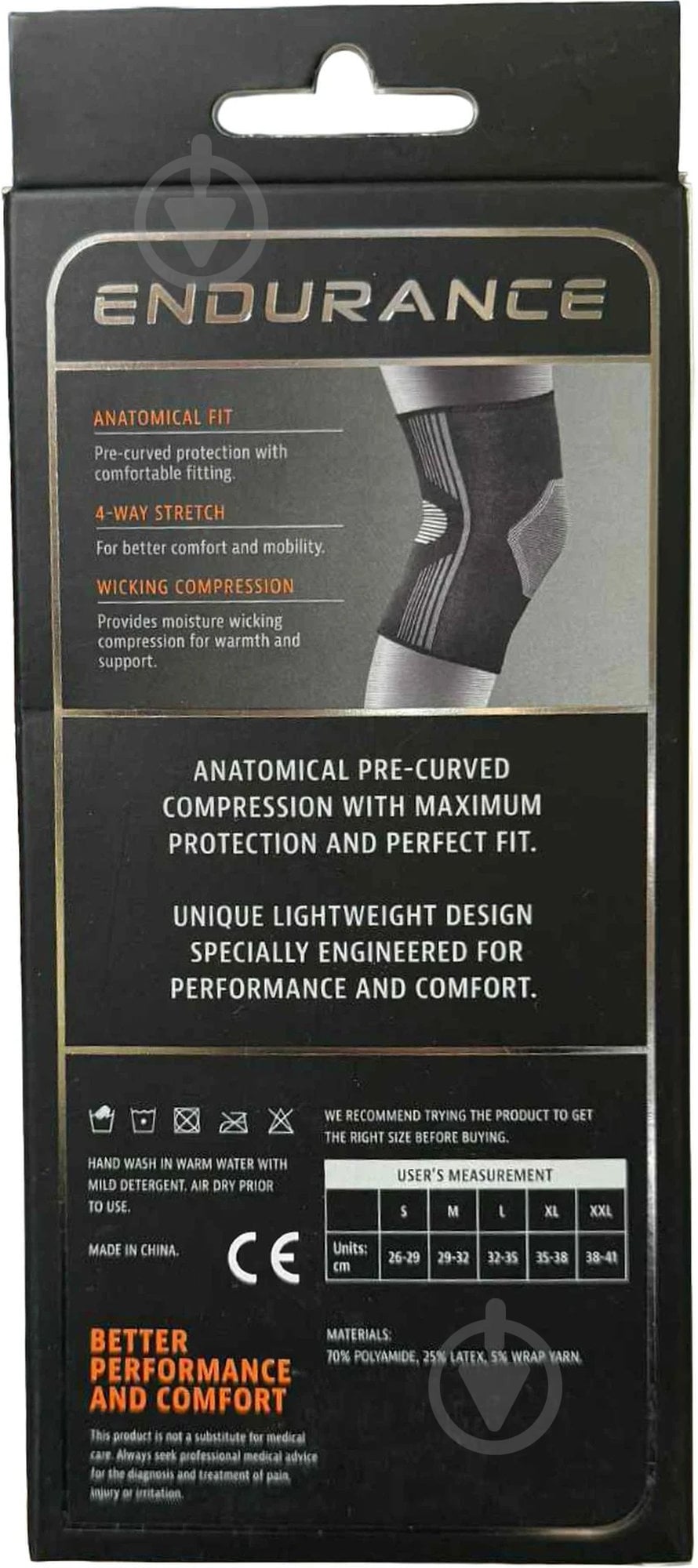 Наколенник Protech PROTECH Knee Compression E110003-1001 р. XL черный - фото 10