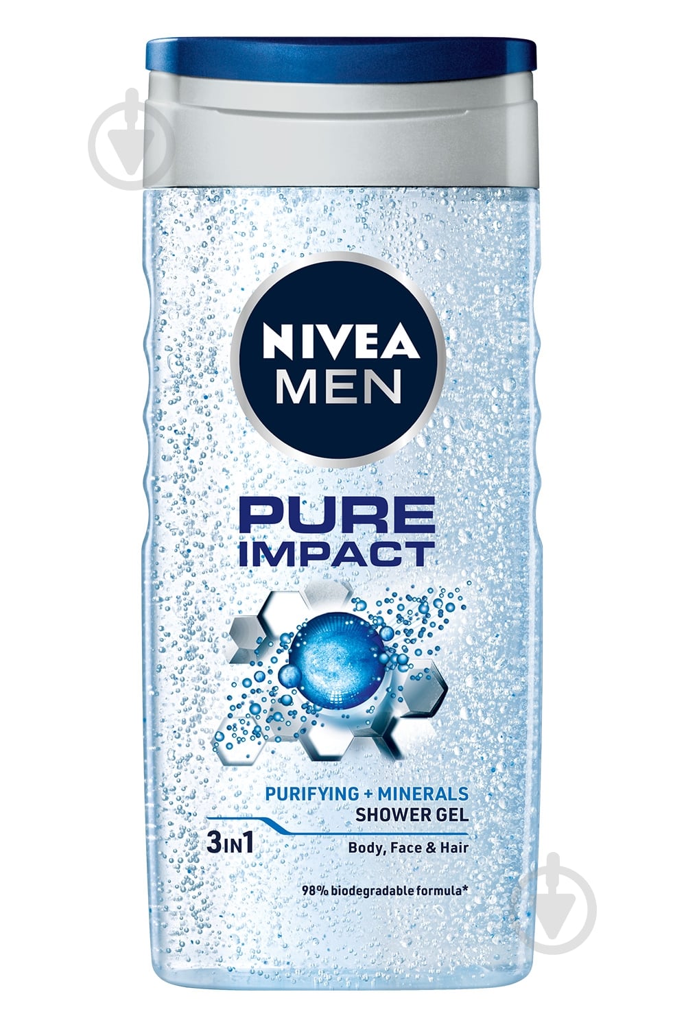 Гель для душу Nivea MEN Pure Impact 250 мл - фото 1 Гель для душу Nivea MEN Pure Impact 250 мл - фото 1