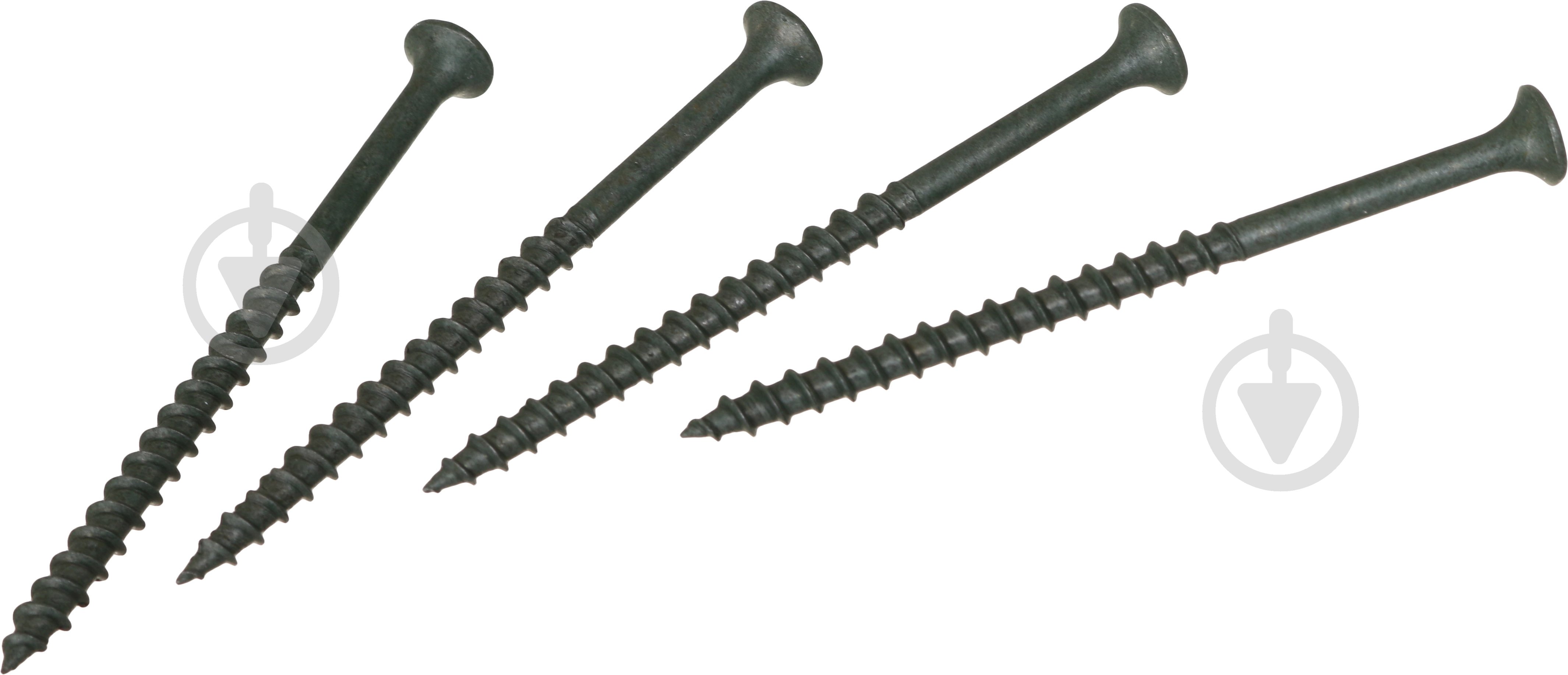 Саморез по дереву потайная головка со сверлом 4,5x76 мм зеленый вес - фото 5