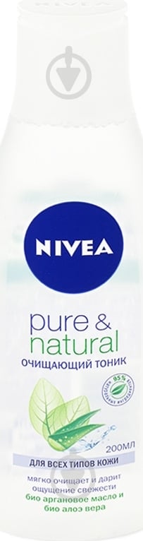 Тоник Nivea Pure & Natural очищающий 200 мл - фото 1 Тоник Nivea Pure & Natural очищающий 200 мл - фото 1