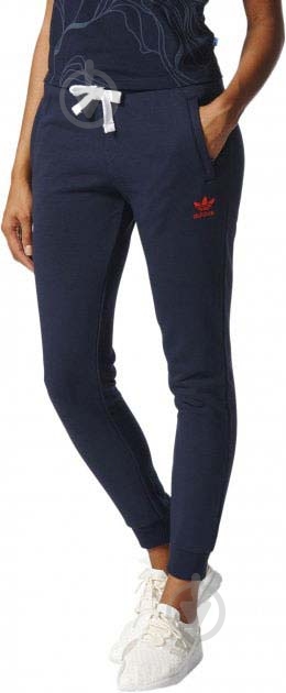 Брюки Adidas REGULAR CUFF TP BK5817 р. 34 синий - фото 1