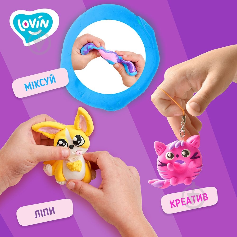 Пластилін повітряний для ліплення Lovin 20 стіків 70174 - фото 3 Пластилін повітряний для ліплення Lovin 20 стіків 70174 - фото 3