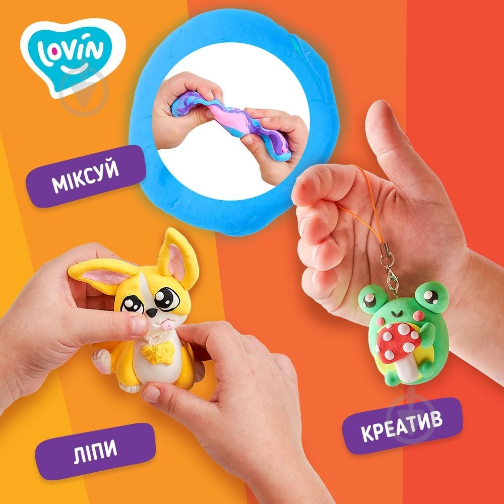 Пластилин воздушный для лепки Lovin 16 стик 70173 - фото 3