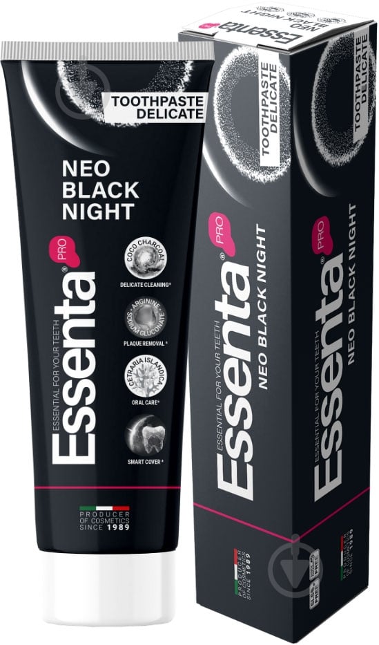 Зубна паста Essenta Pro Neo Black Night 75 мл - фото 2