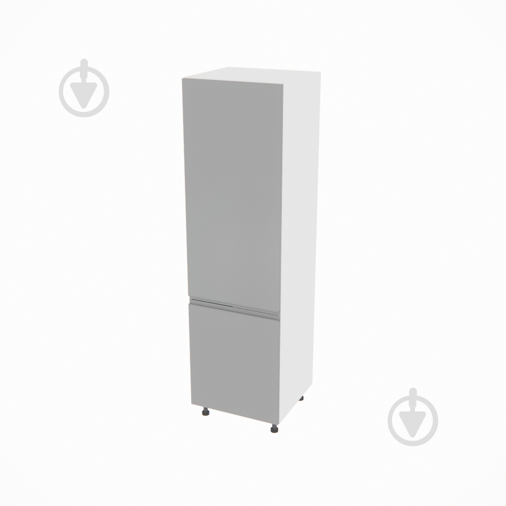 Шафа під холодильник Влада (П 60 Х (720)права) сірий оксамит/білий Світ Меблів - фото 1