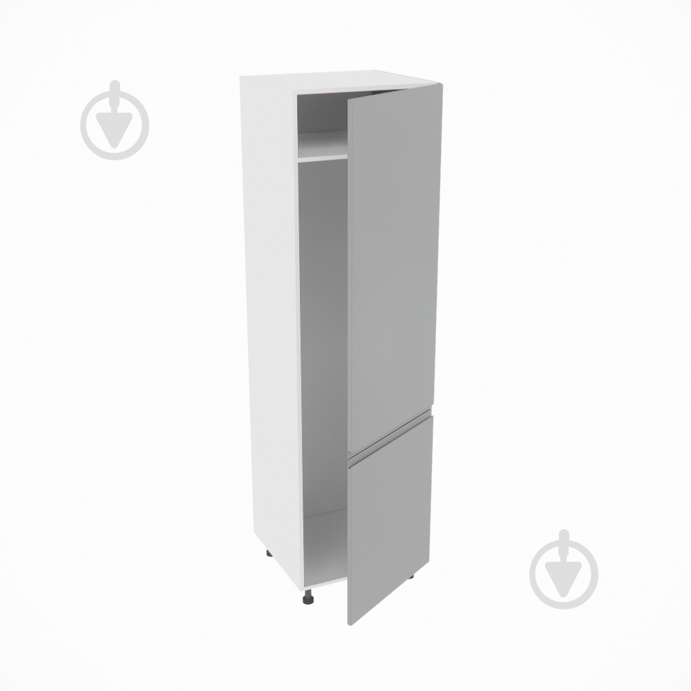 Шафа під холодильник Влада (П 60 Х (720)права) сірий оксамит/білий Світ Меблів - фото 2