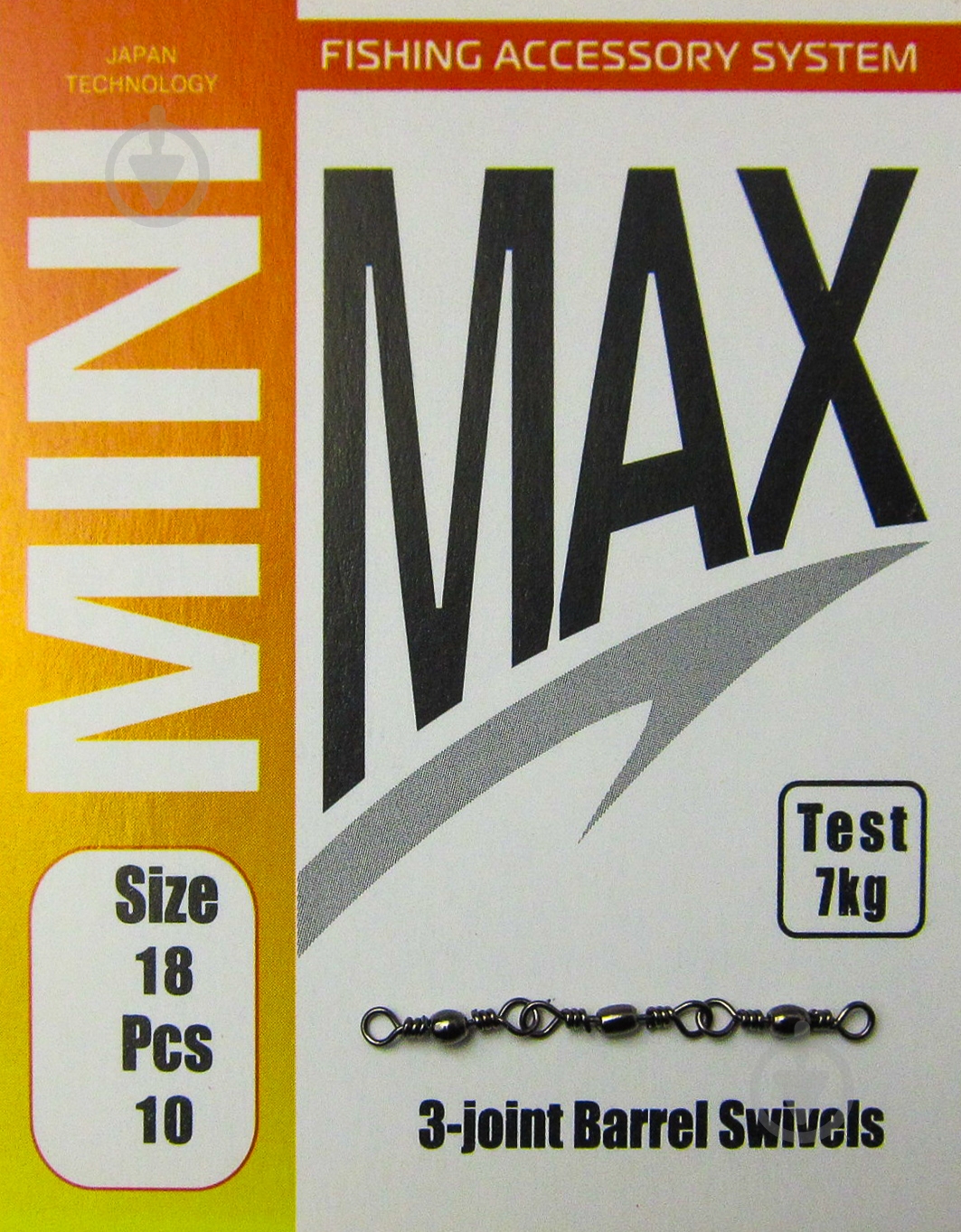Вертлюг MiniMax 3 swivels 10 шт. YM-1702-18 - фото 1