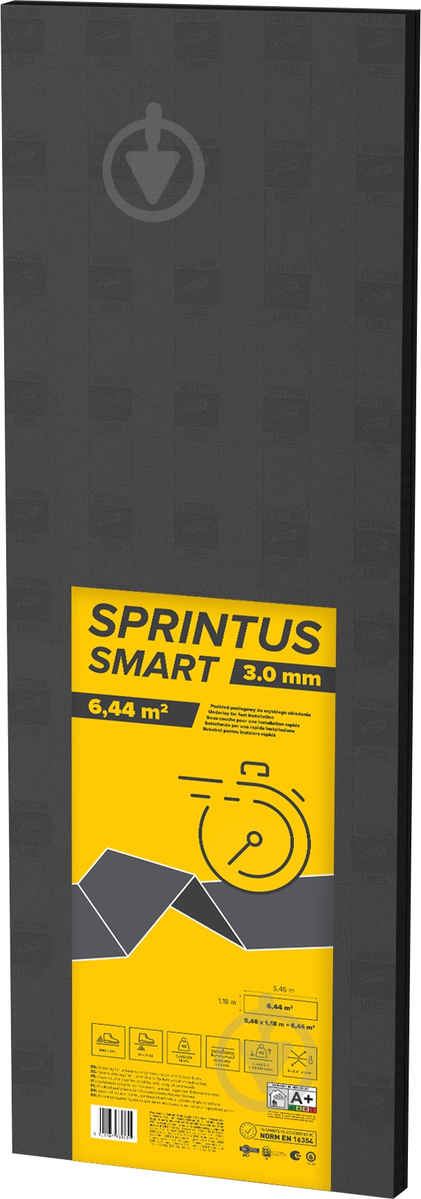 УЦЕНКА! Подложка изоляционная Sprintus XPS гармошка 5 ммх1,18 м (УЦ №98) - фото 1