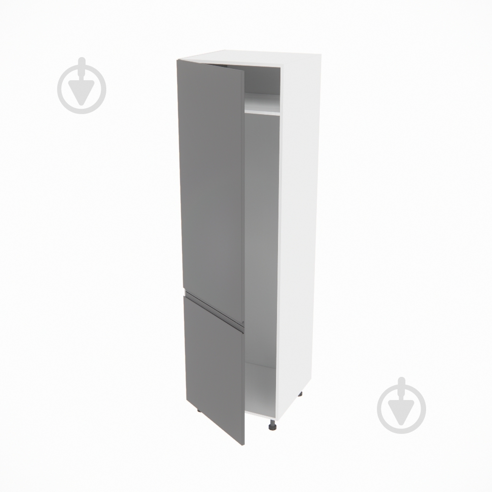 Шкаф под холодильник Влада (П 60 Х (720)левая) графит/белый Світ Меблів - фото 2 Шкаф под холодильник Влада (П 60 Х (720)левая) графит/белый Світ Меблів - фото 2