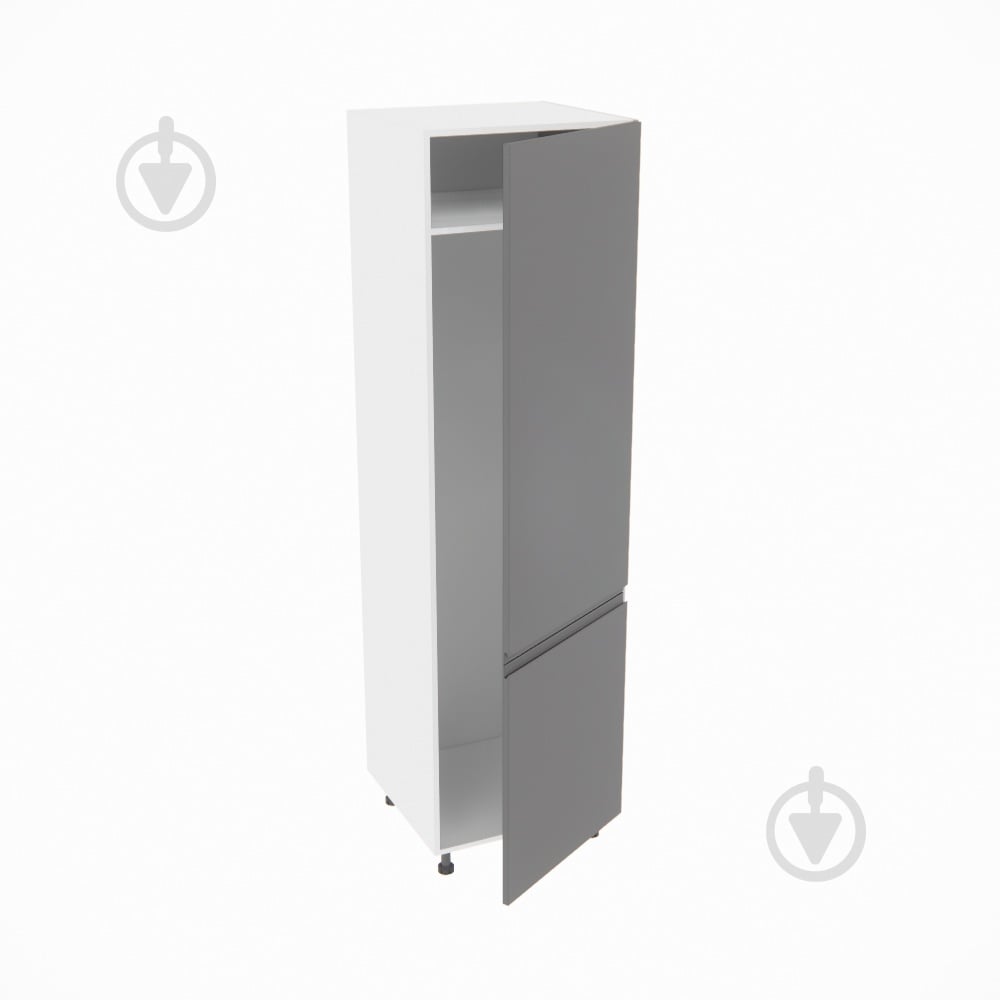 Шафа під холодильник Влада (П 60 Х (720)права) графіт/білий Світ Меблів - фото 2