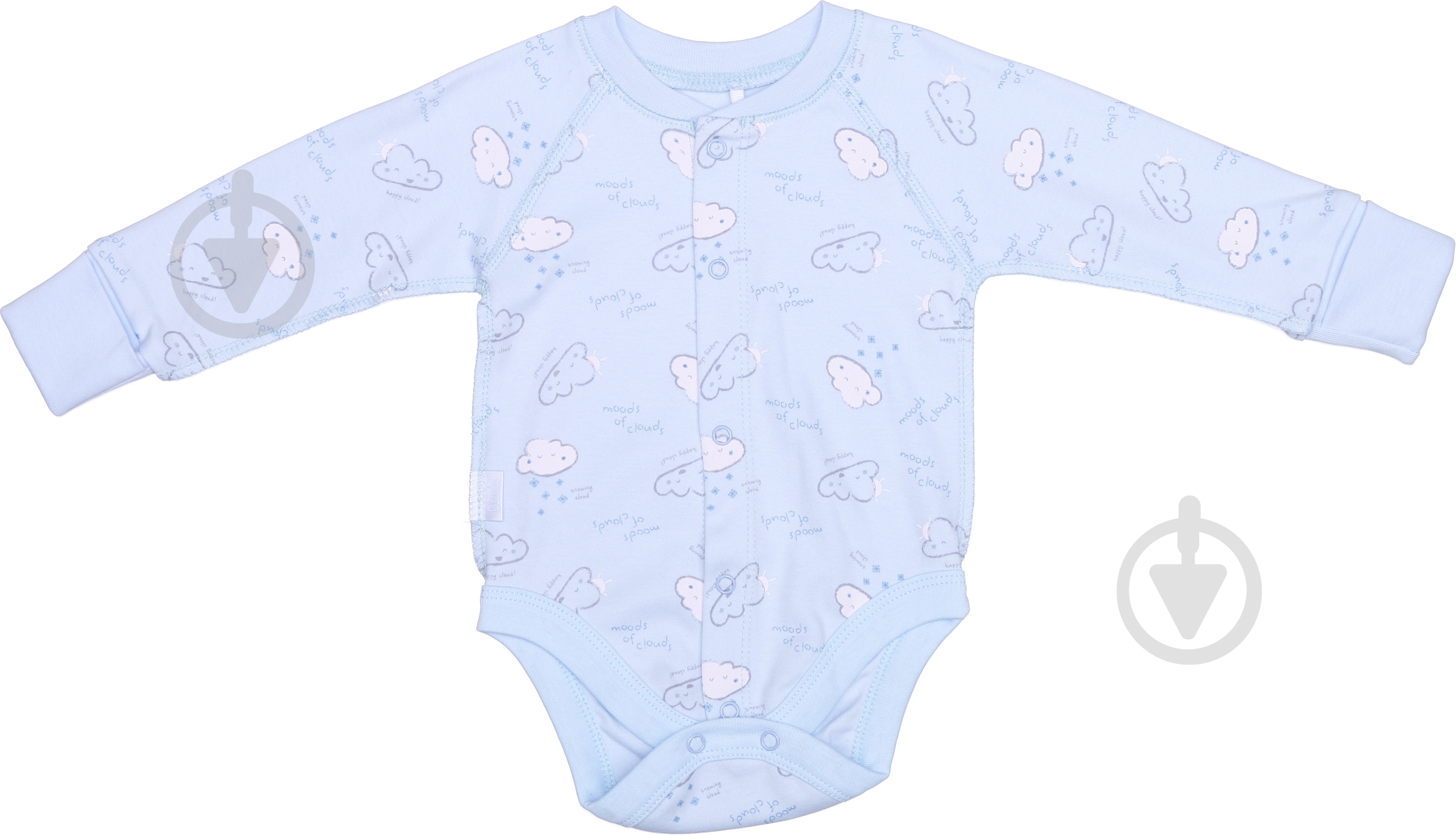 Боди для мальчика Bembi БД69 р.56 голубой с рисунком - фото 1 Боди для мальчика Bembi БД69 р.56 голубой с рисунком - фото 1