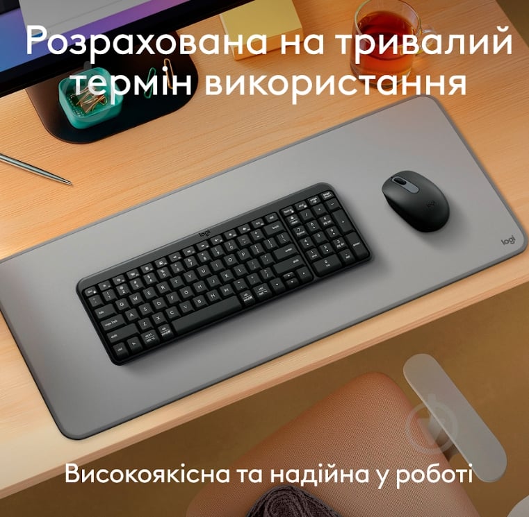 Клавиатура беспроводная Logitech K250 Wireless Keyboard (920-013822) graphite - фото 8