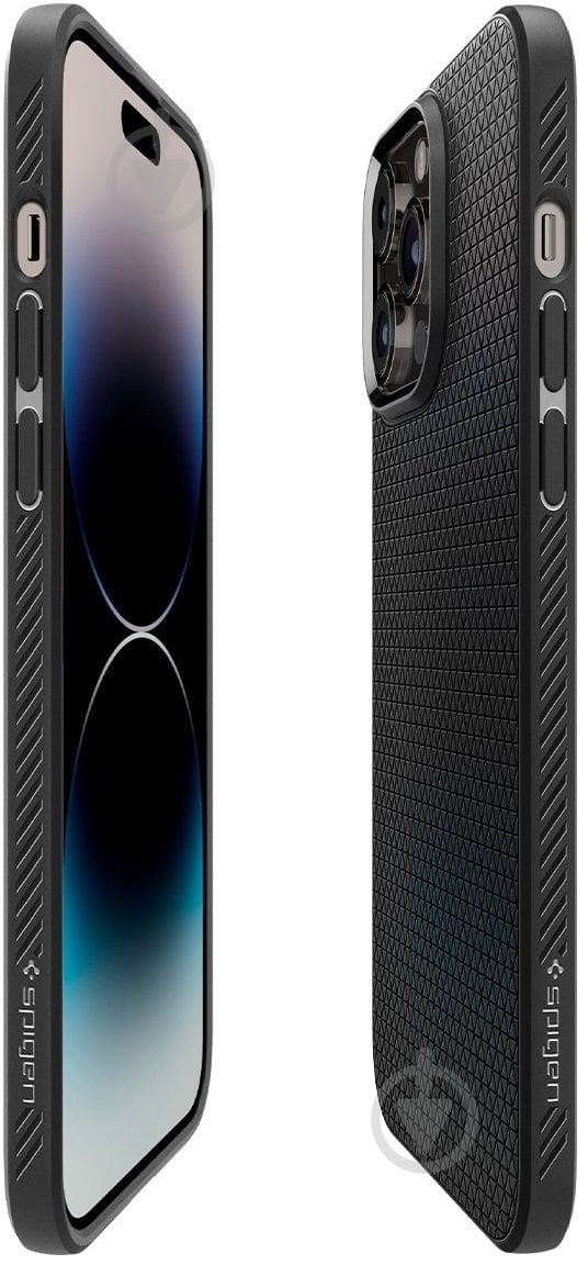 Чехол Spigen Liquid Air для Apple iPhone 14 Pro Max matte black (ACS04813) - фото 8