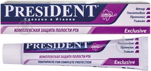 Зубна паста PresiDENT Exclusive Clinical 75 мл - фото 1