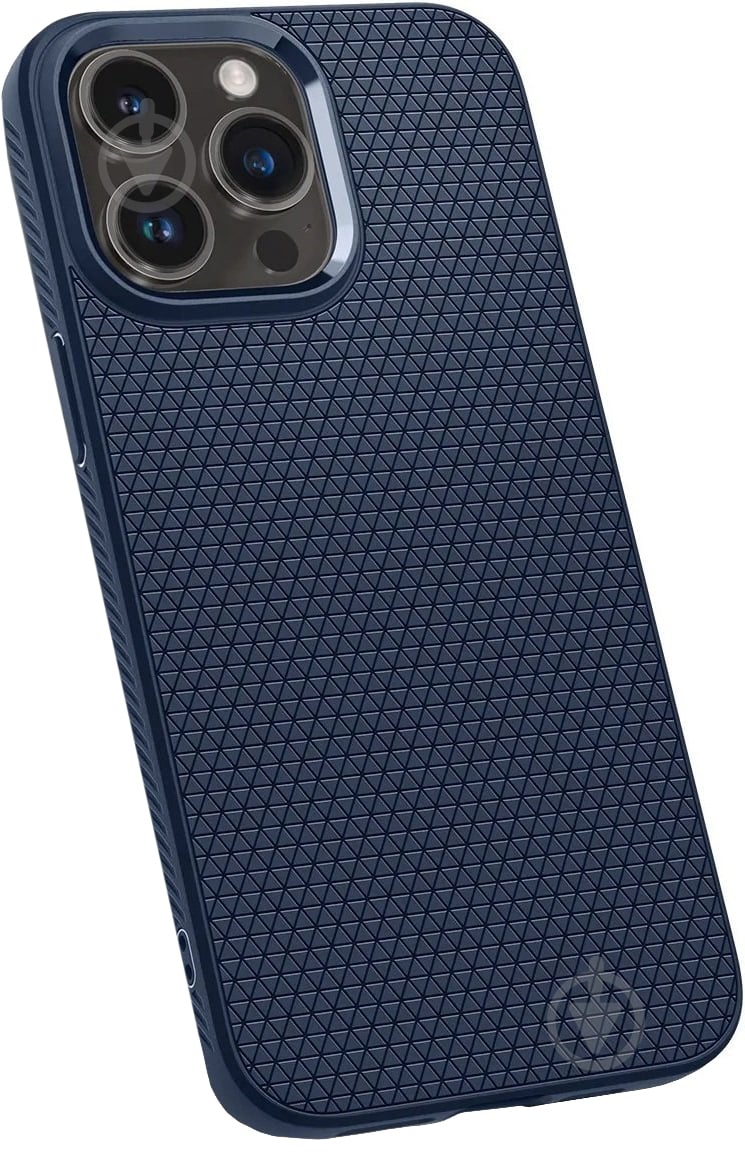 Чехол Spigen Liquid Air для Apple iPhone 14 Pro Max navy blue (ACS04814) - фото 6