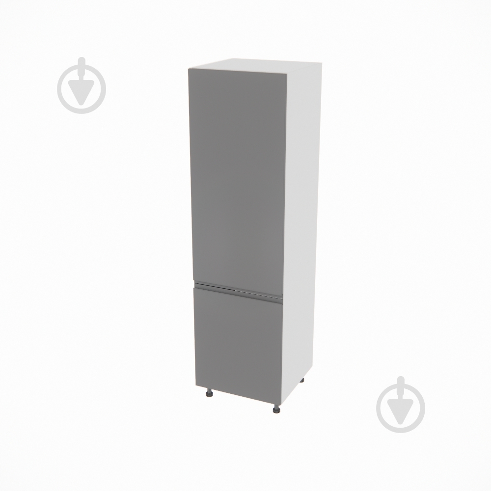 Шкаф под холодильник Влада (П 60 Х (720)правая) графит/пепельный Світ Меблів - фото 1 Шкаф под холодильник Влада (П 60 Х (720)правая) графит/пепельный Світ Меблів - фото 1