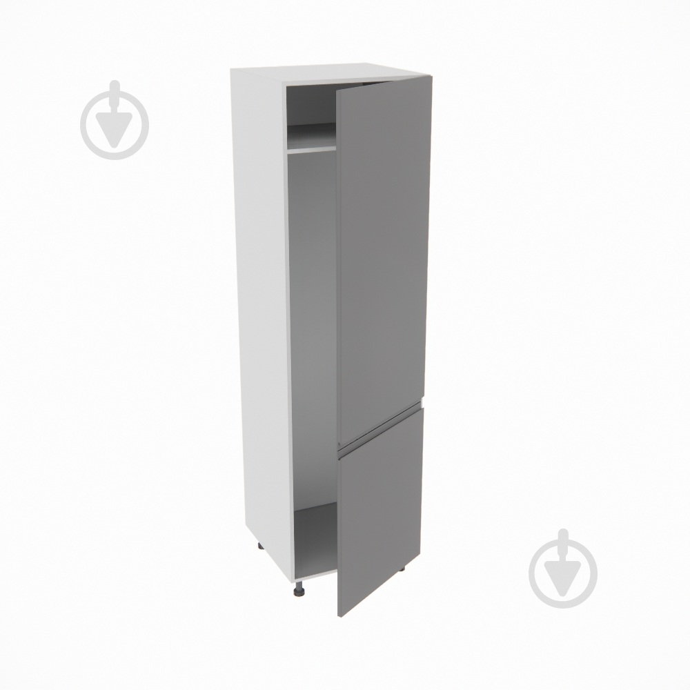 Шкаф под холодильник Влада (П 60 Х (720)правая) графит/пепельный Світ Меблів - фото 2 Шкаф под холодильник Влада (П 60 Х (720)правая) графит/пепельный Світ Меблів - фото 2