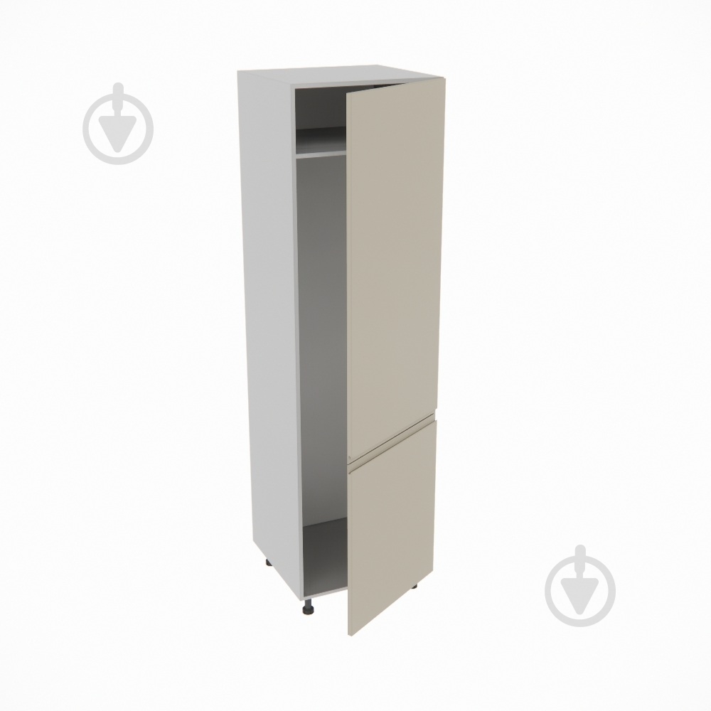 Шафа під холодильник Влада (П 60 Х (720)права) айворі/попелястий Світ Меблів - фото 2 Шафа під холодильник Влада (П 60 Х (720)права) айворі/попелястий Світ Меблів - фото 2