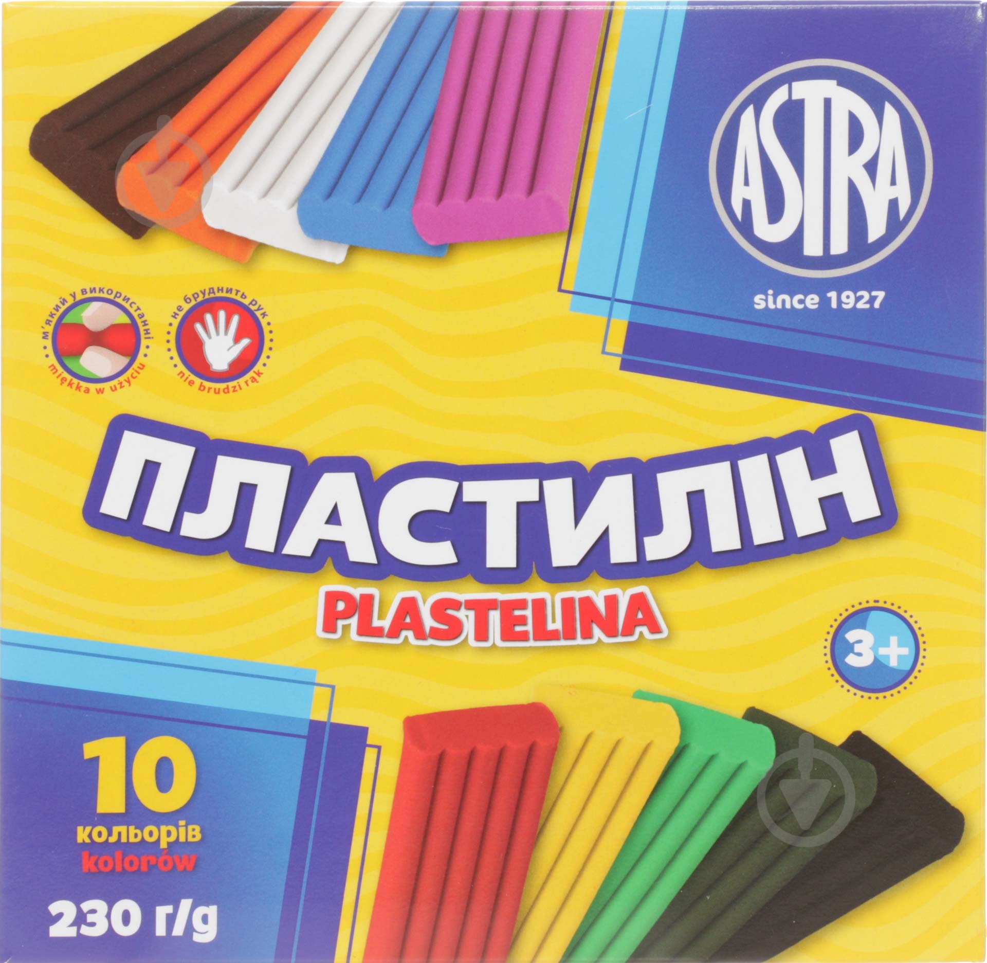 Пластилин 10 цветов 230 г Astra - фото 1