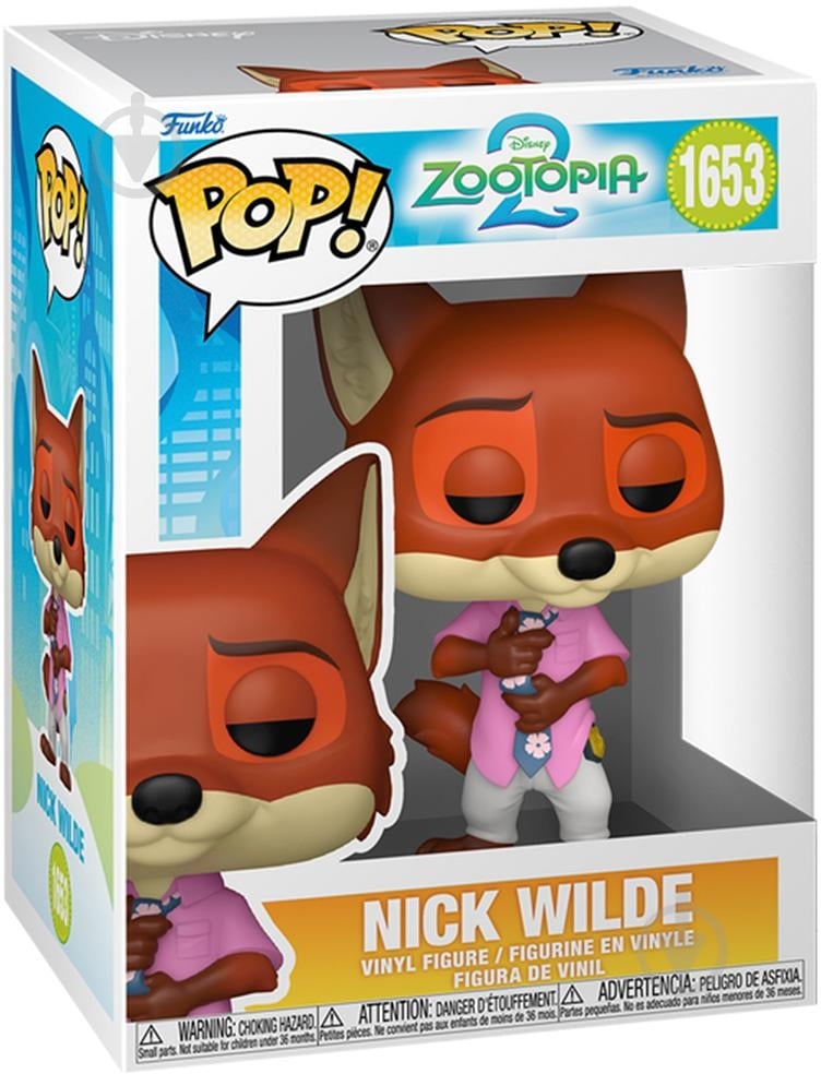 ᐉ Ігрова фігурка Funko POP! серії «Зоотрополіс 2» Нік 86635