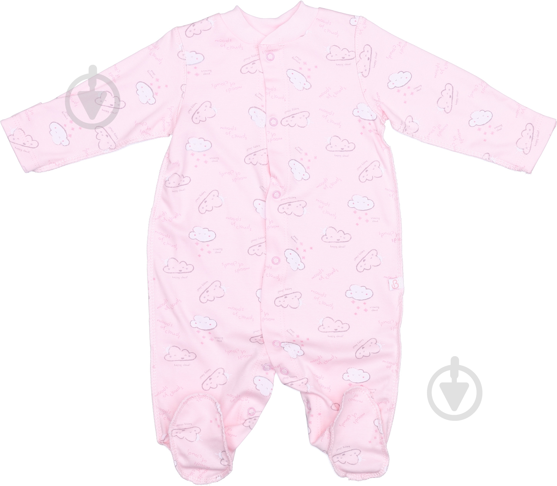 Комбинезон для девочки Bembi КБ4 р.56 розовый с рисунком - фото 1 Комбинезон для девочки Bembi КБ4 р.56 розовый с рисунком - фото 1