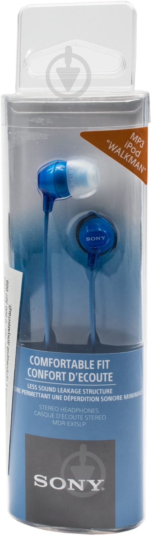 Наушники Sony MDR-EX15LP blue (MDREX15LPLI.AE) - фото 3