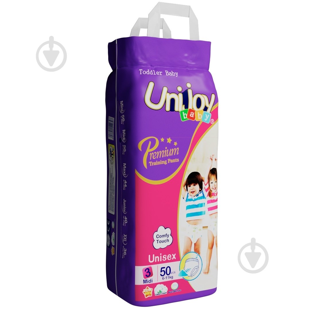 Подгузники-трусики UNIJOY Premium M 3 6-11 кг 50 шт. - фото 2