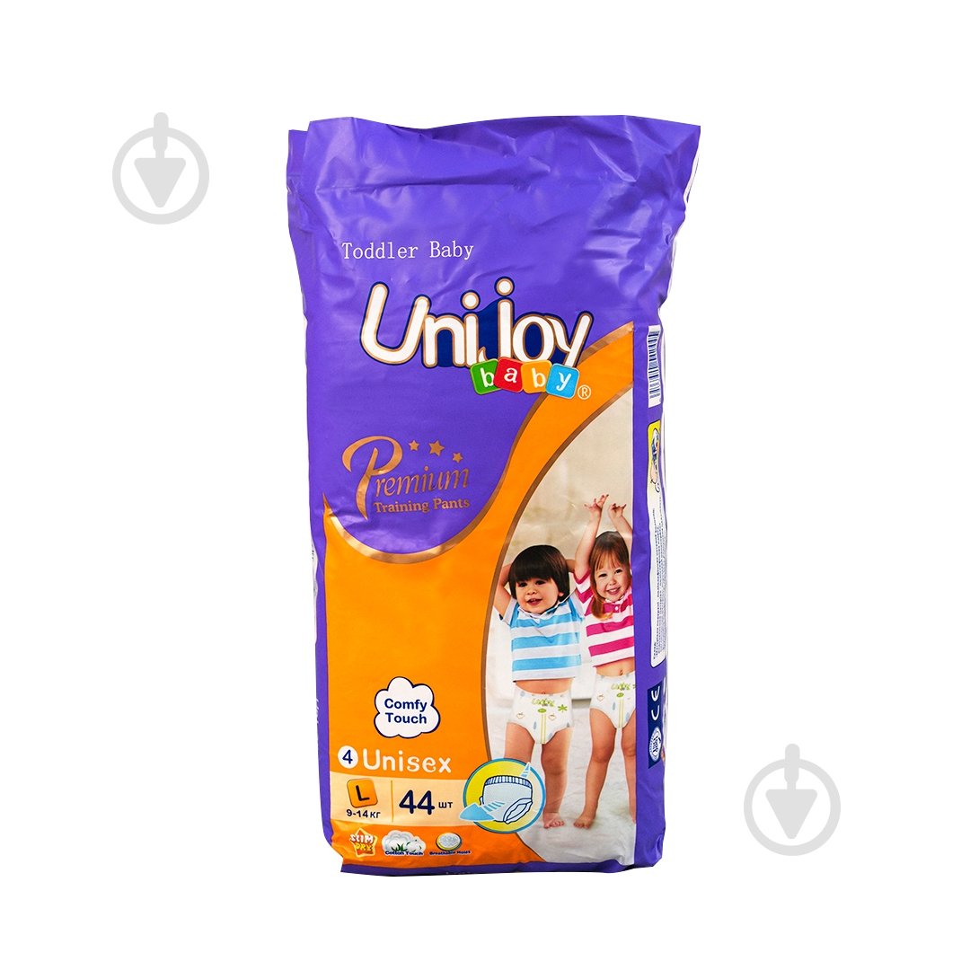 Підгузки-трусики UNIJOY Premium L 4 9-14 кг 44 шт. - фото 1