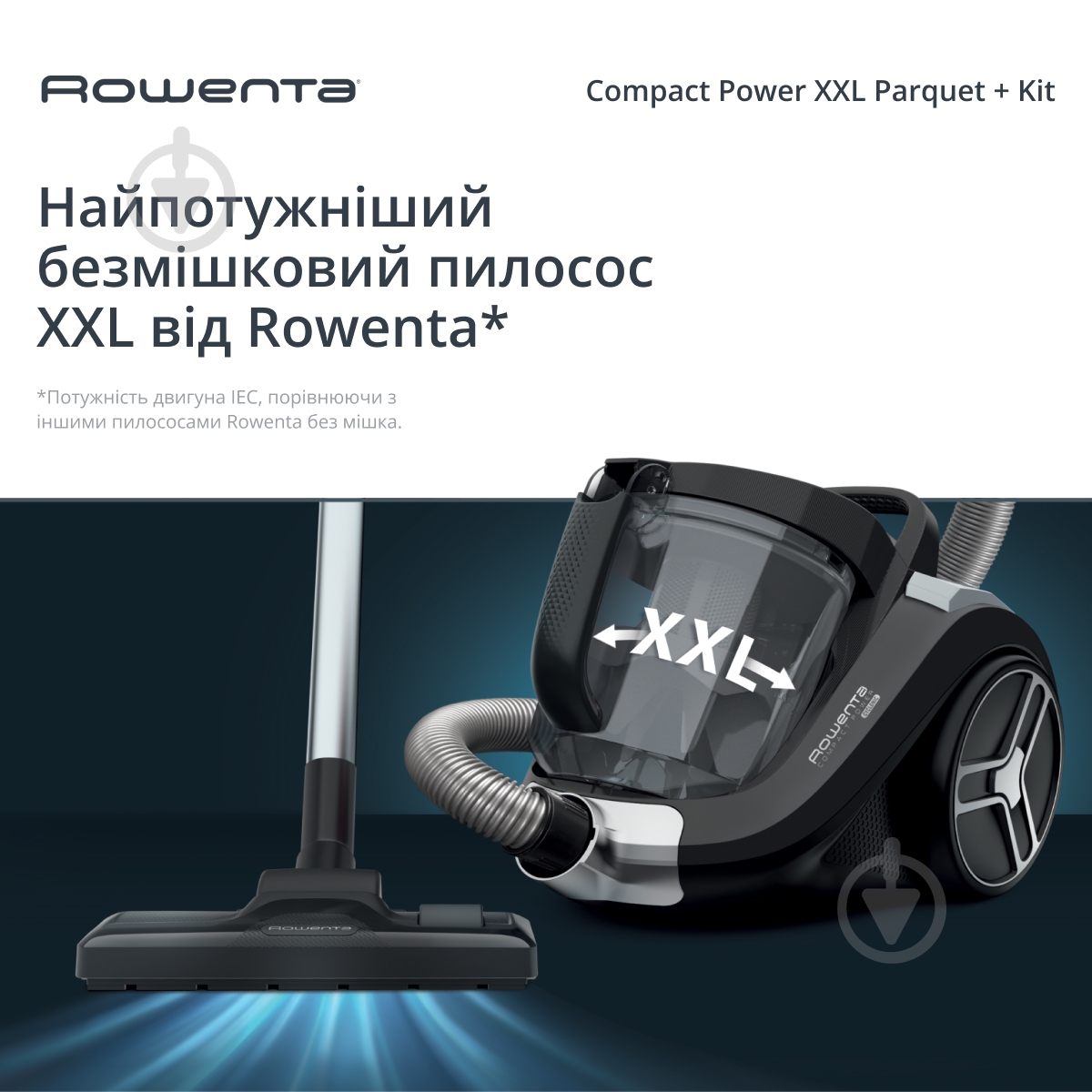 ВІТРИНА! Пилосос Rowenta Compact Power XXL Classic plus Kit RO4B25EA black - фото 2