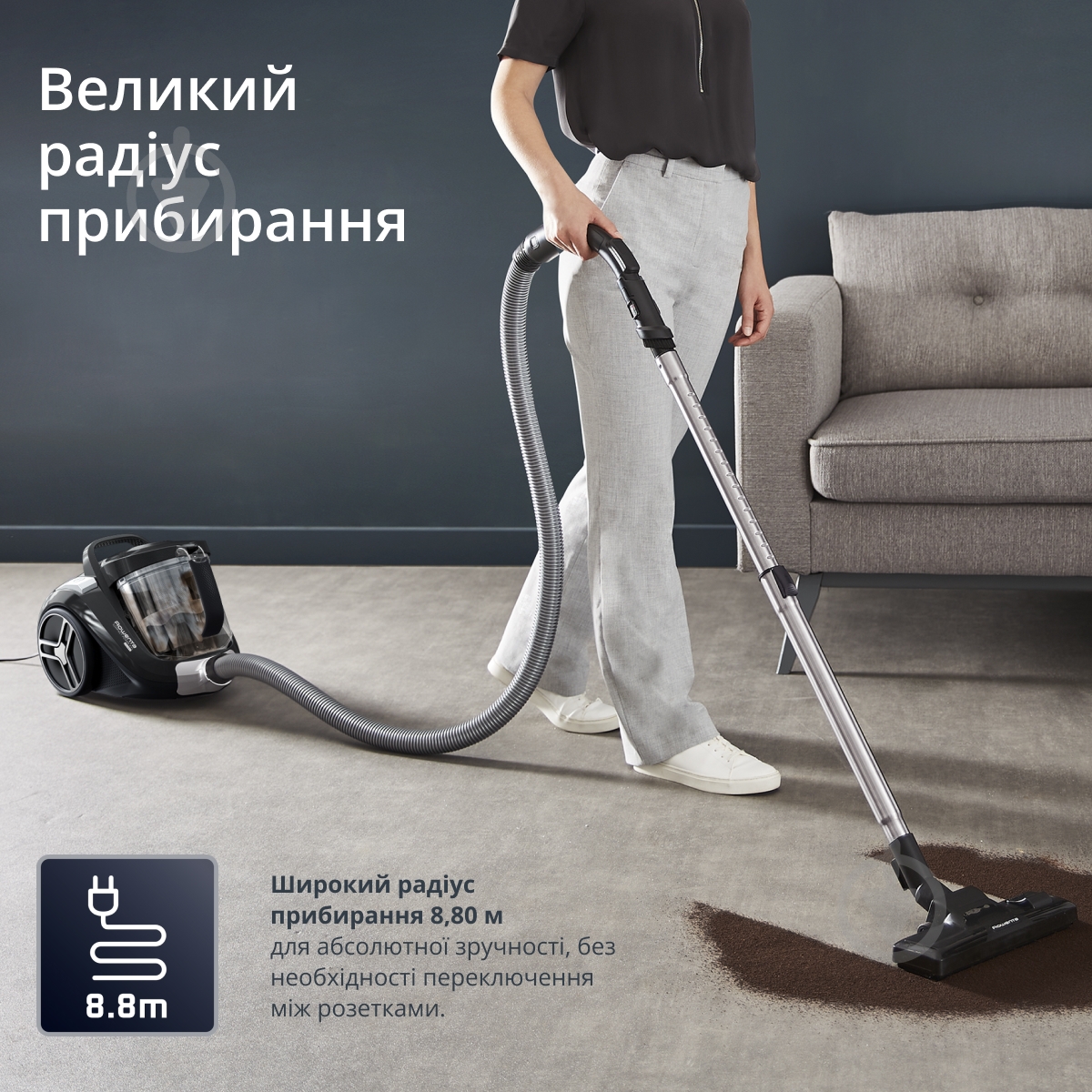ВІТРИНА! Пилосос Rowenta Compact Power XXL Classic plus Kit RO4B25EA black - фото 8
