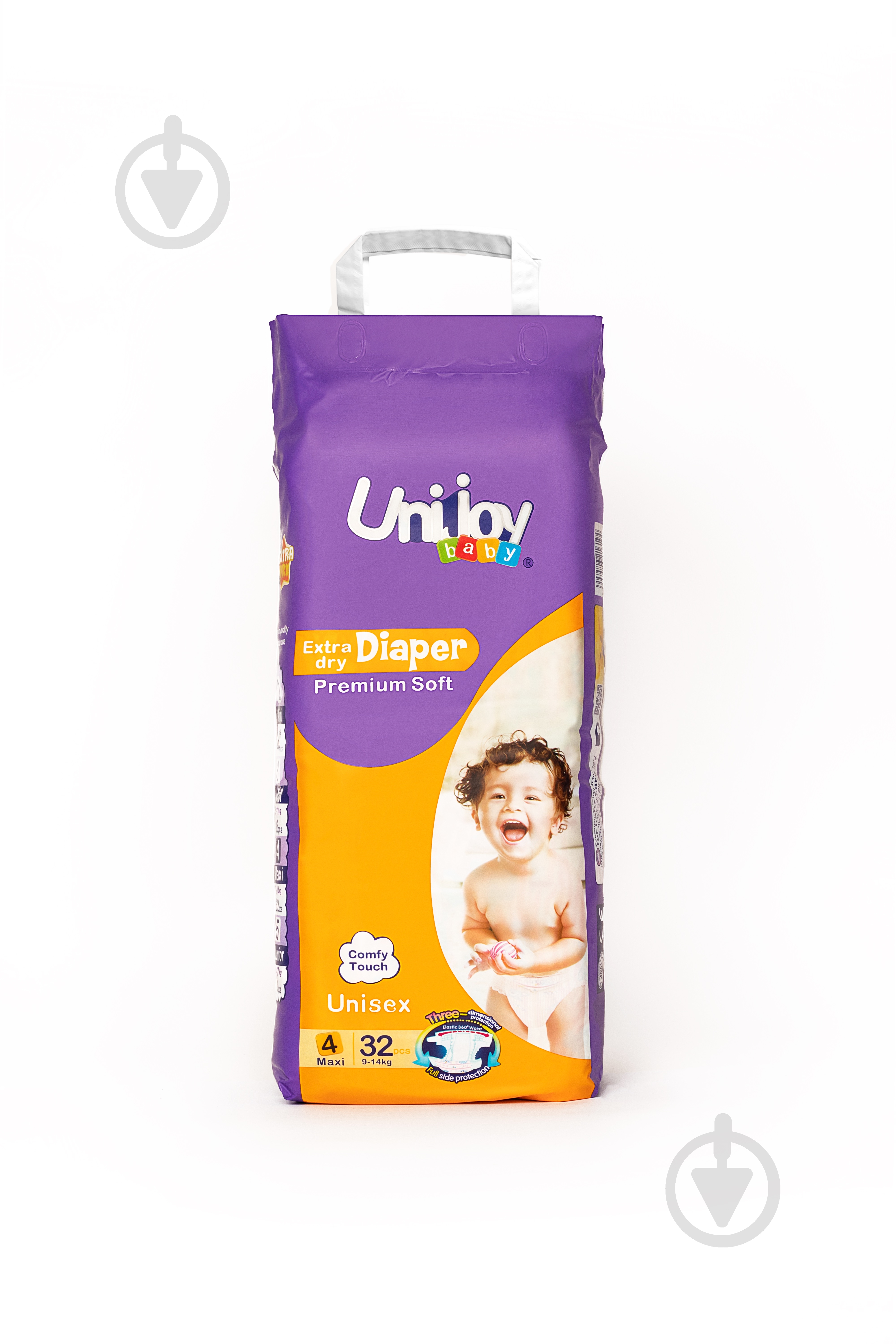 Подгузники UNIJOY Soft L 4 9-14 кг 32 шт. - фото 1