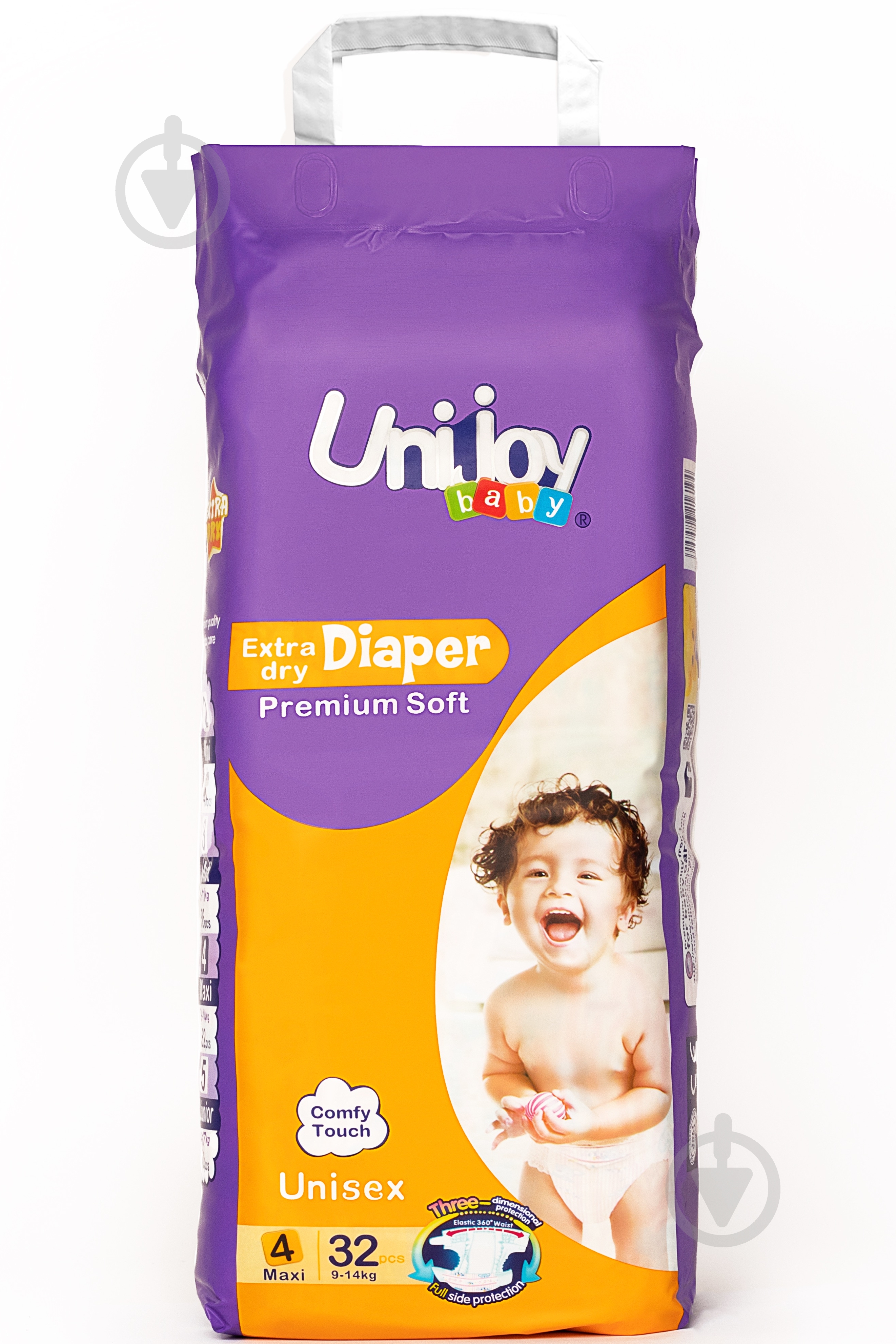 Подгузники UNIJOY Soft L 4 9-14 кг 32 шт. - фото 1