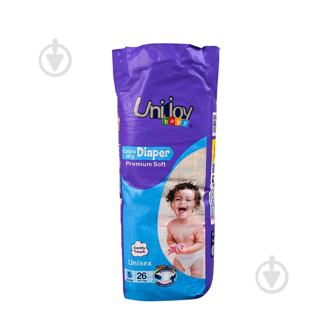 Підгузки UNIJOY Soft XL 5 14-17 кг 26 шт. - фото 1