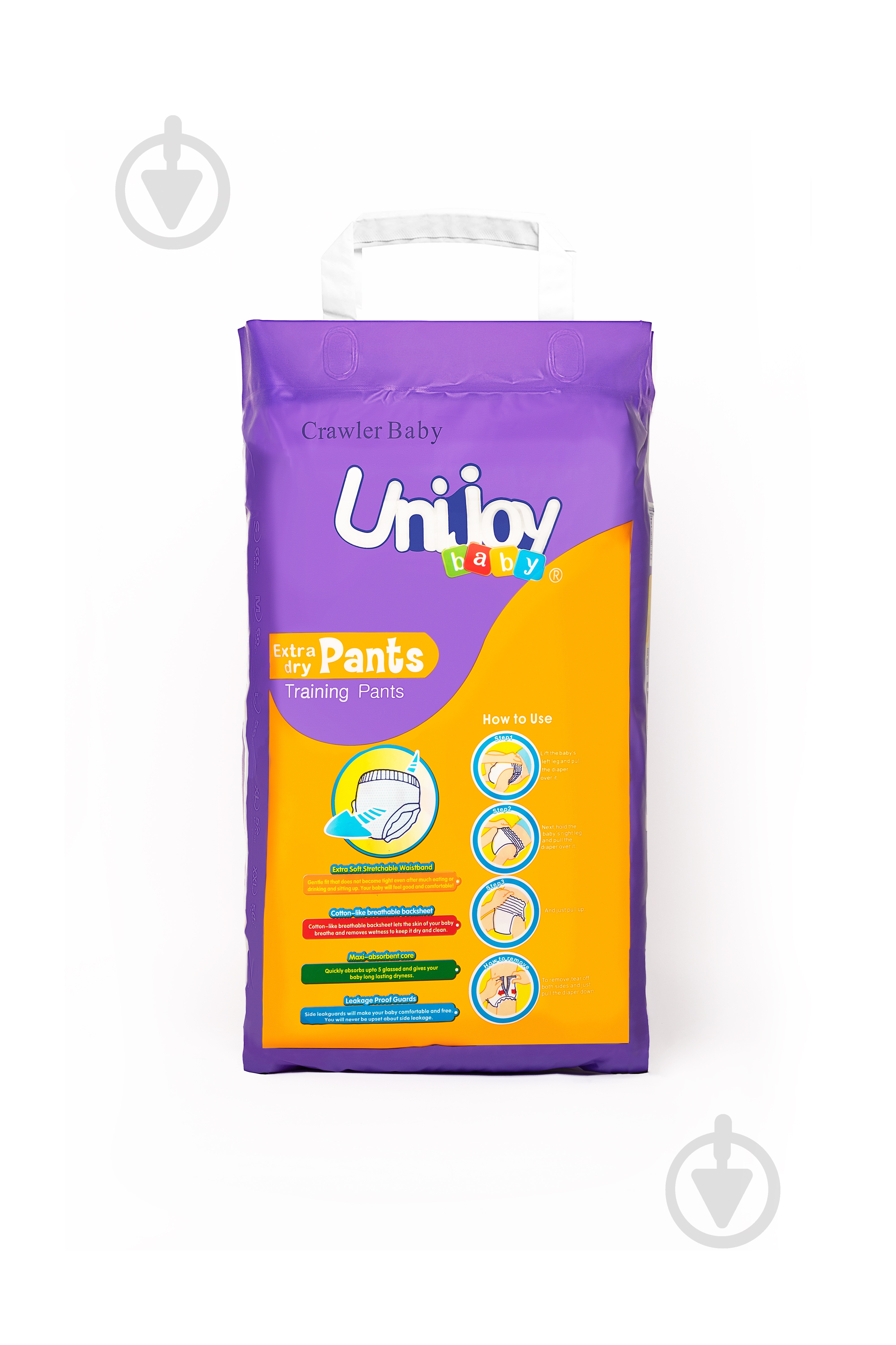 Подгузники-трусики UNIJOY Soft L 4 9-14 кг 56 шт. - фото 2