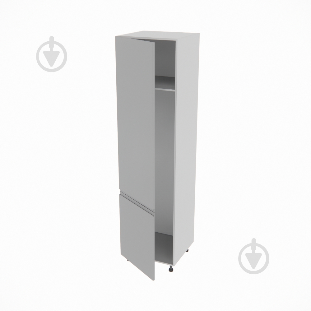 Шафа під холодильник Влада (П 60 Х (920)ліва) сірий оксамит/попелястий Світ Меблів - фото 2