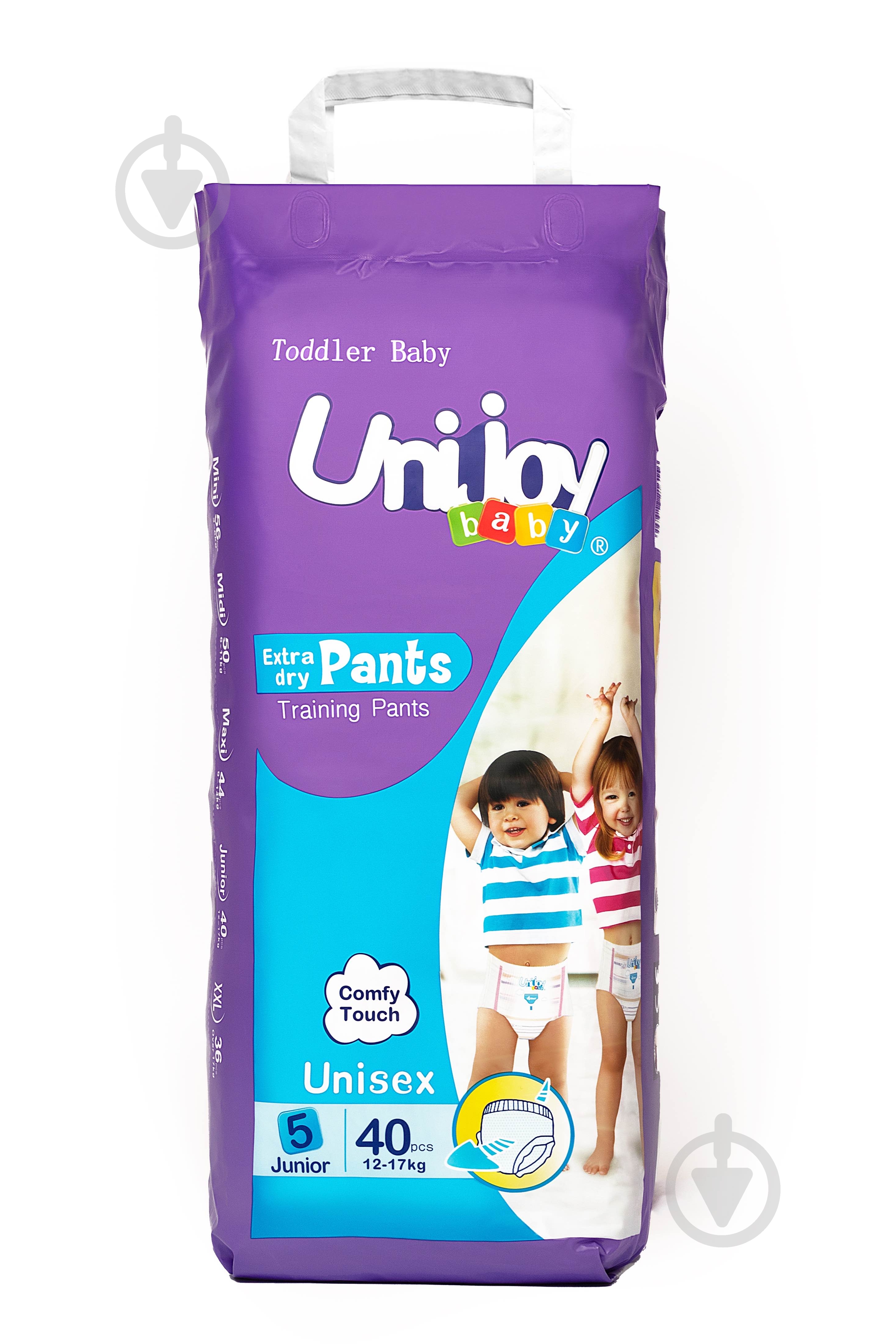 Подгузники-трусики UNIJOY Soft XL 5 12-17 кг 40 шт. - фото 1