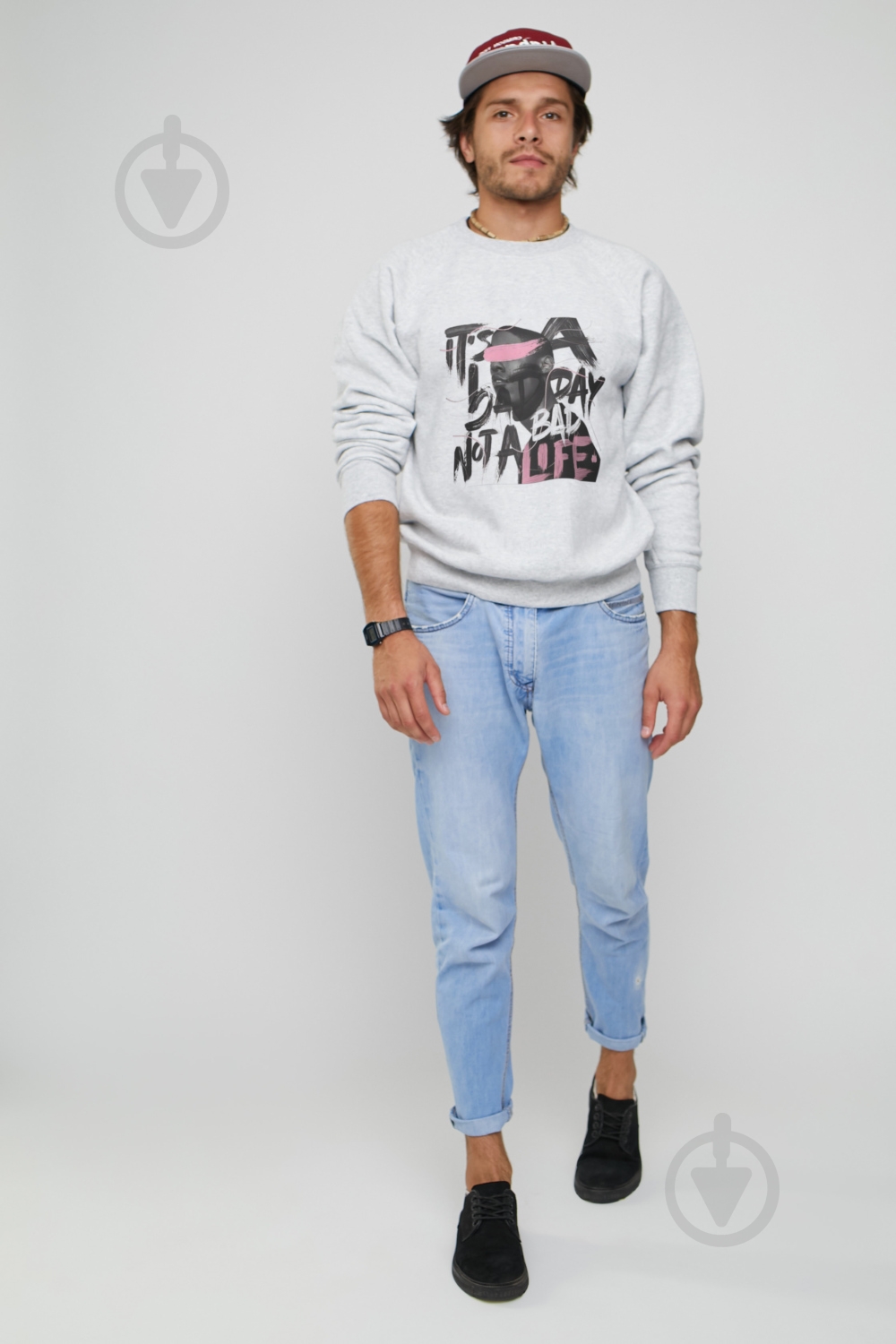 Свитшот YAPPI MSWG1103 р. M серый - фото 2 Свитшот YAPPI MSWG1103 р. M серый - фото 2