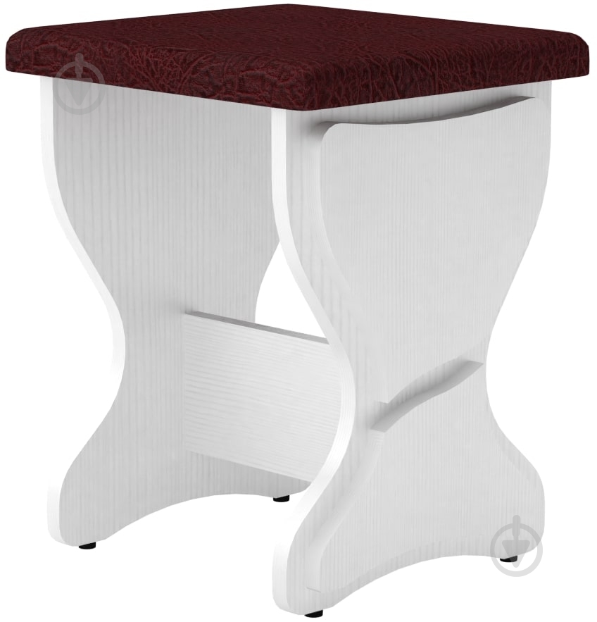 Табурет Компаніт Т-3 бордовий / німфея альба - фото 1